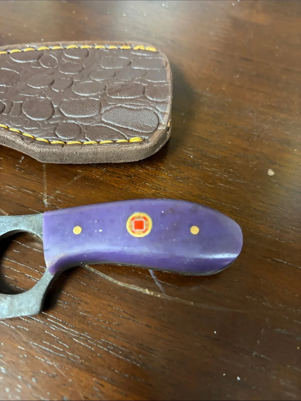 Hand crafted Multi-Color Short Skinner Knife